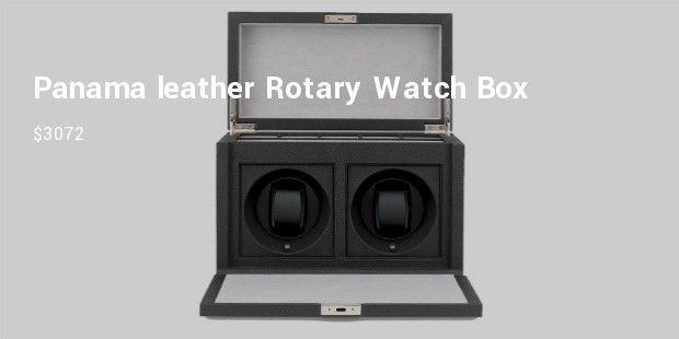  watch boxpanama leather rotary watch boxsmythson