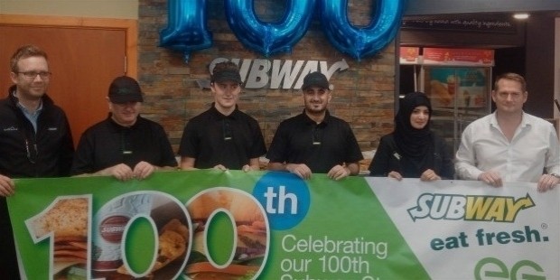 100th store of subway