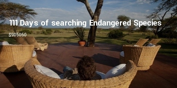 111 days of searching endangered species around the world 