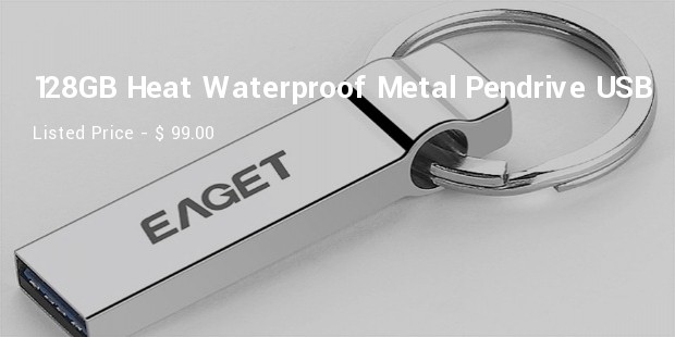 128g heat waterproof metal pendrive usb flash drive