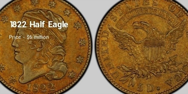 1822 half eagle