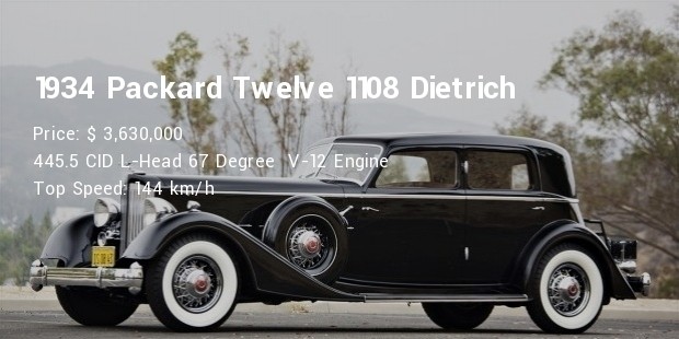 1934 packard twelve 1108 dietrich sport sedan specs