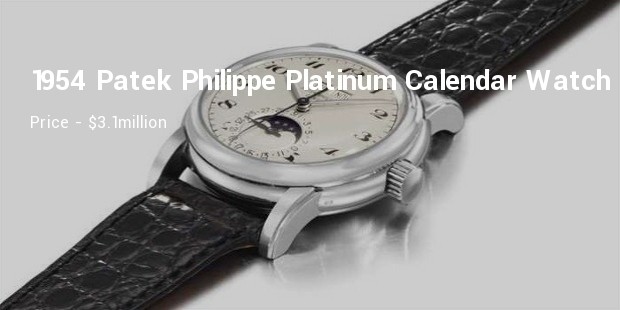 1954 patek philippe platinum perpetual calendar wristwatch