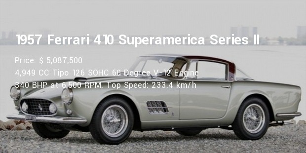 1957 ferrari 410 superamerica series ii specs