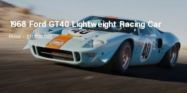 1968 ford gt40 lightweight racing car