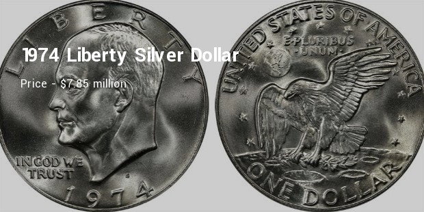 1974 liberty silver dollar