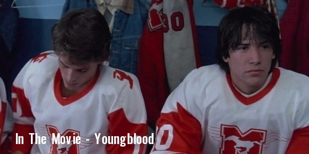 1986 keanu reeves in the movie youngblood