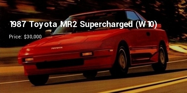 1987 toyota mr2 supercharged  w10  generation