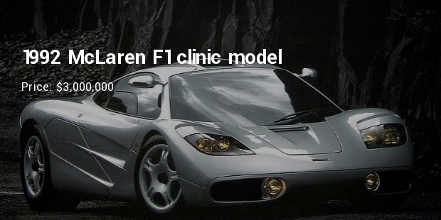 1992 mclaren f1 clinic model