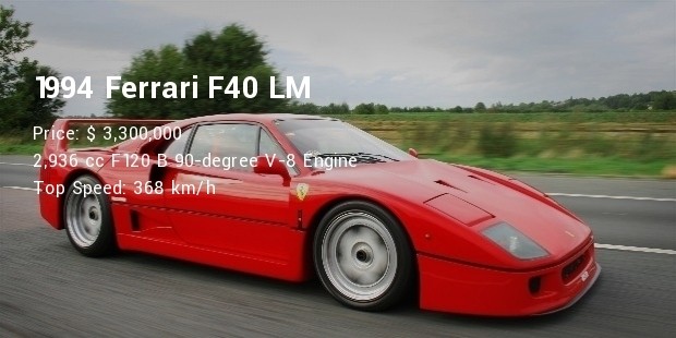 1994 ferrari f40 lm