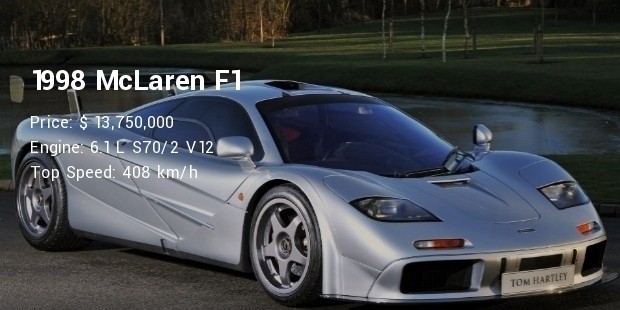 1998 mclaren f1 specs