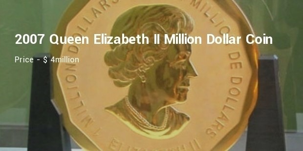 2007 queen elizabeth ii million dollar coin