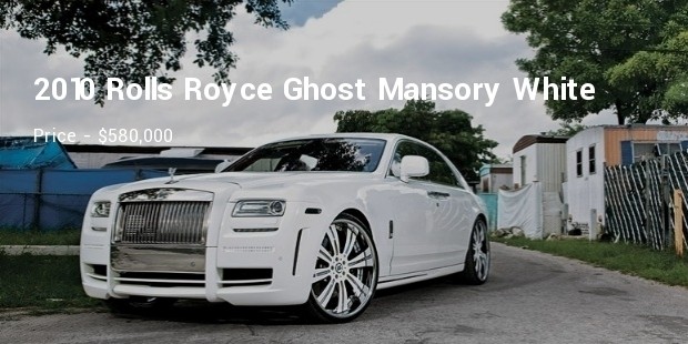 2010 rolls royce ghost mansory white ghost limited