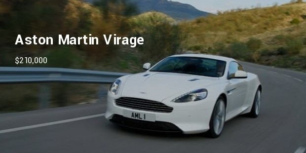 2012 aston martin virage front in motion