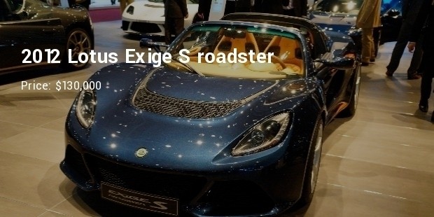 2012 lotus exige s roadster   $130,000