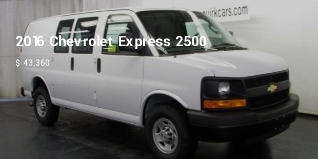 2016 chevrolet express 2500