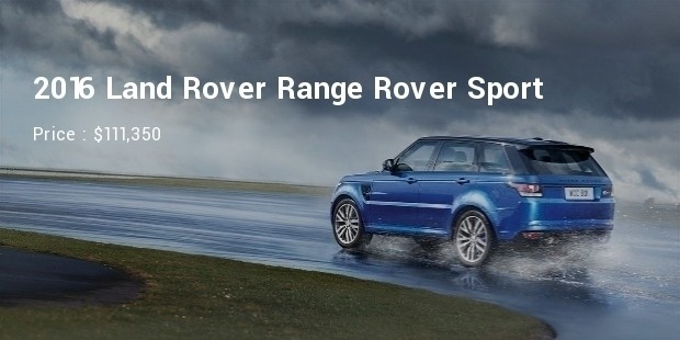 2016 land rover range rover sport