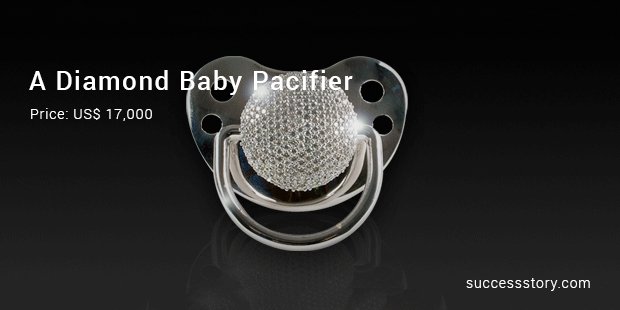 a diamond baby pacifier