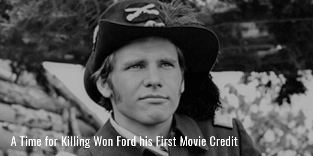 a time for killing won ford his first movie credit