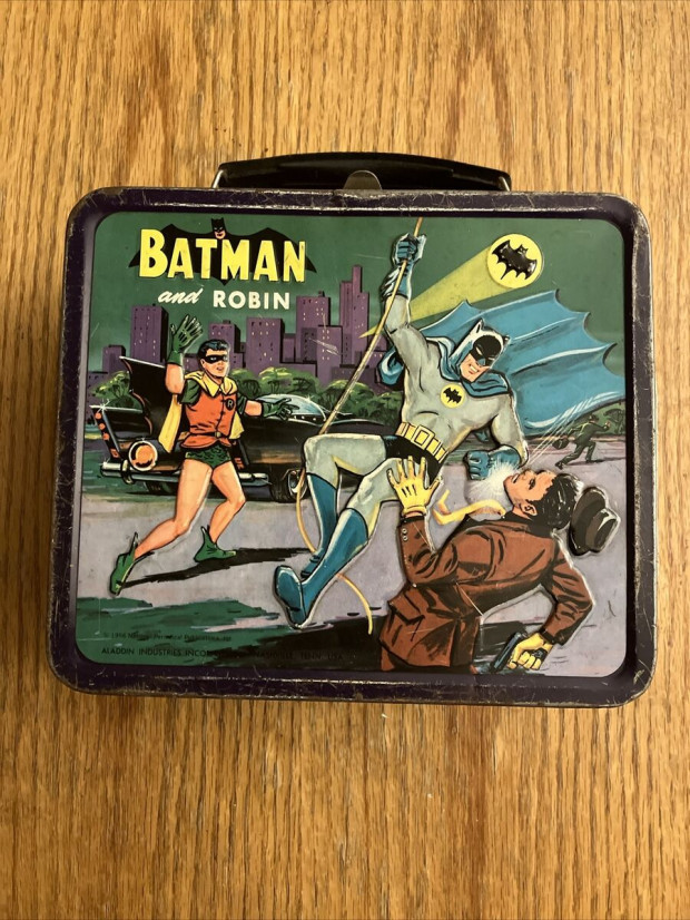 aladdin industries  batman   robin lunchbox 