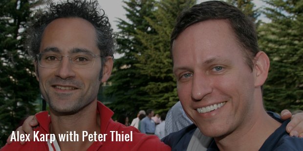 alex karp with peter thiel