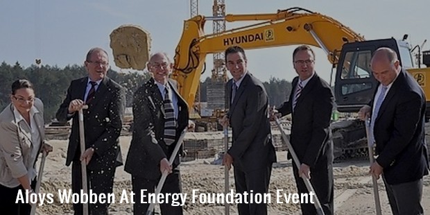 aloys wobben at energy foundation event