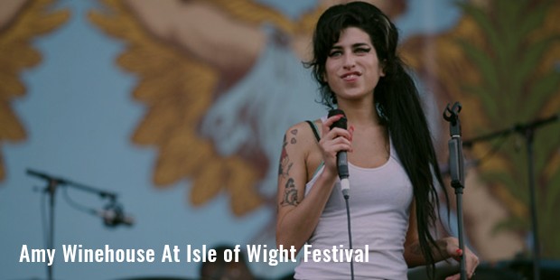 amy winehouse at isle of wight festival