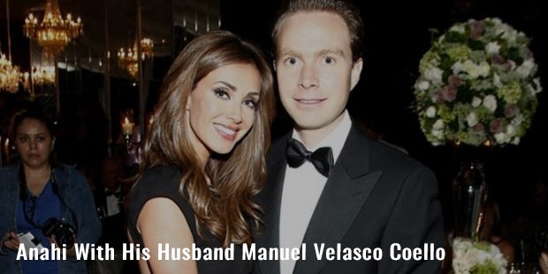 anahi with his husband manuel velasco coello