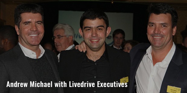 andrew michael with livedrive executives