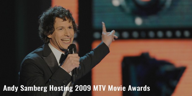 andy samberg hosting 2009 mtv movie awards