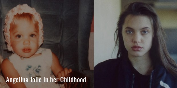 Angelina Jolie in her Childhood 