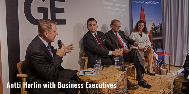 antti herlin with business executives