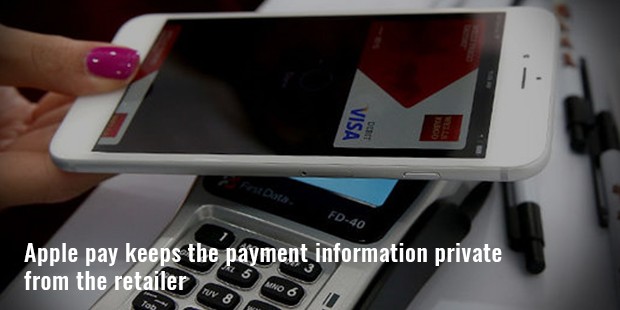 apple pay keeps the payment information private