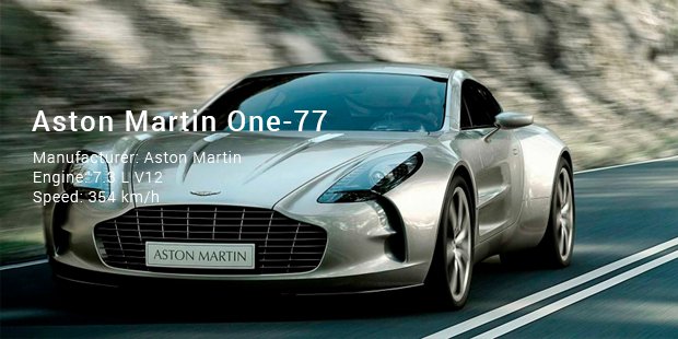 aston martin one 77