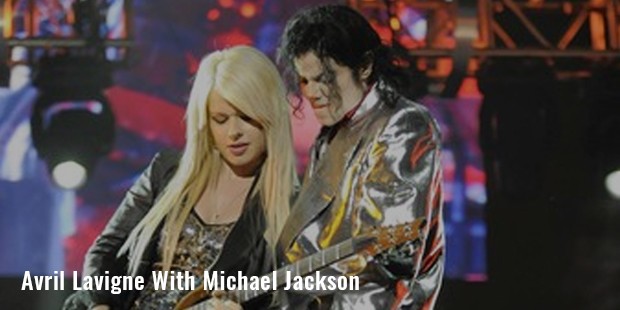 avril lavigne with michael jackson