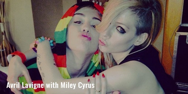 avril lavigne with miley cyrus