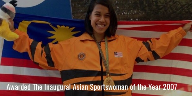 awarded the inaugural asian sportswoman of the year 2007