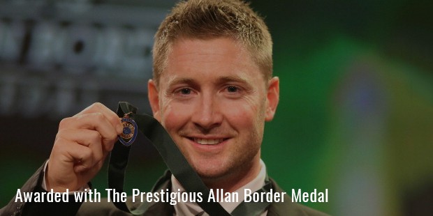 awarded with the prestigious allan border medal