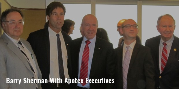 barry sherman with apotex executives