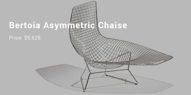 bertoia asymmetric chaise