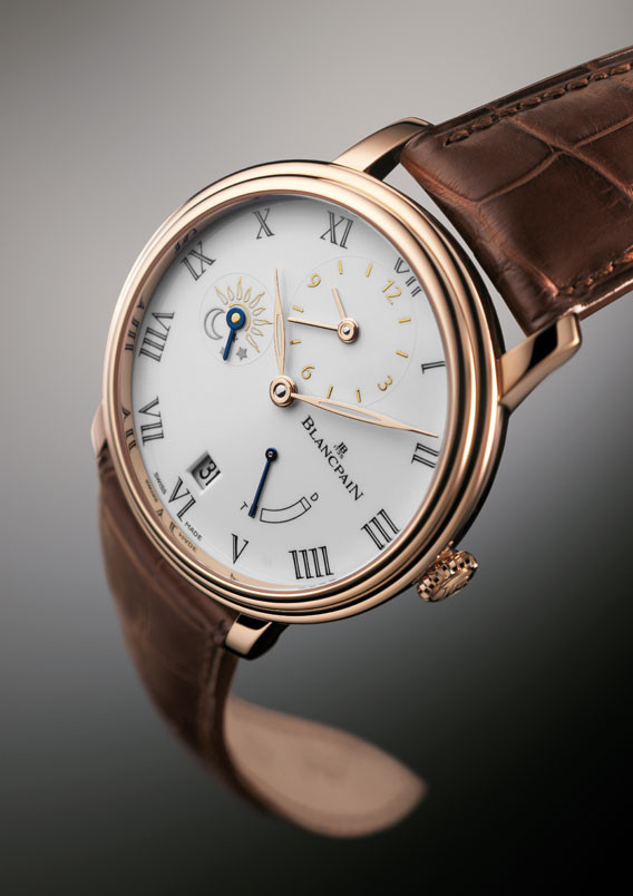 blancpain villeret demi fuseau horaire 8 jours