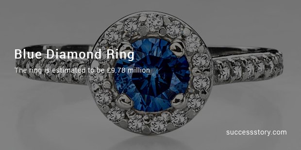 blue diamond ring