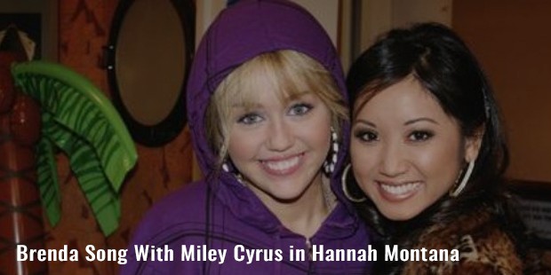 brenda song with miley cyrus in hannah montana