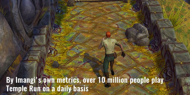 by imangi s own metrics, over 10 million people play