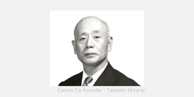 canon co founder   takeshi mitarai