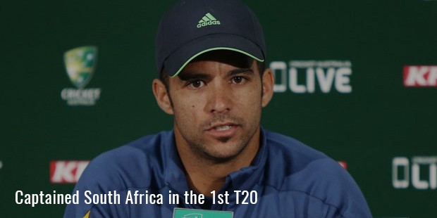 captained south africa in the 1st t20