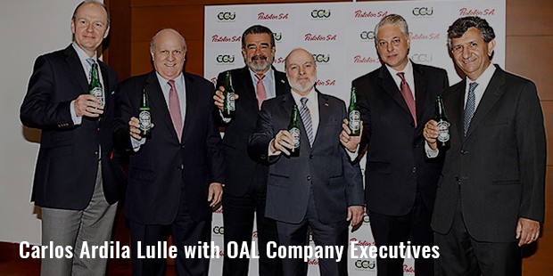 carlos ardila lulle with oal company executives