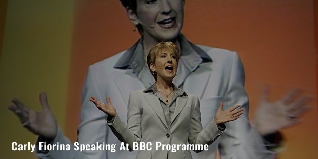 carly fiorina speaking at bbc programme