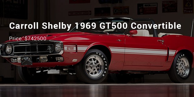 carroll shelby 1969 gt500 convertible