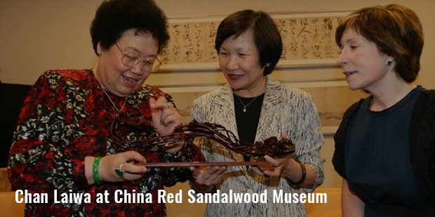 chan laiwa at china red sandalwood museum